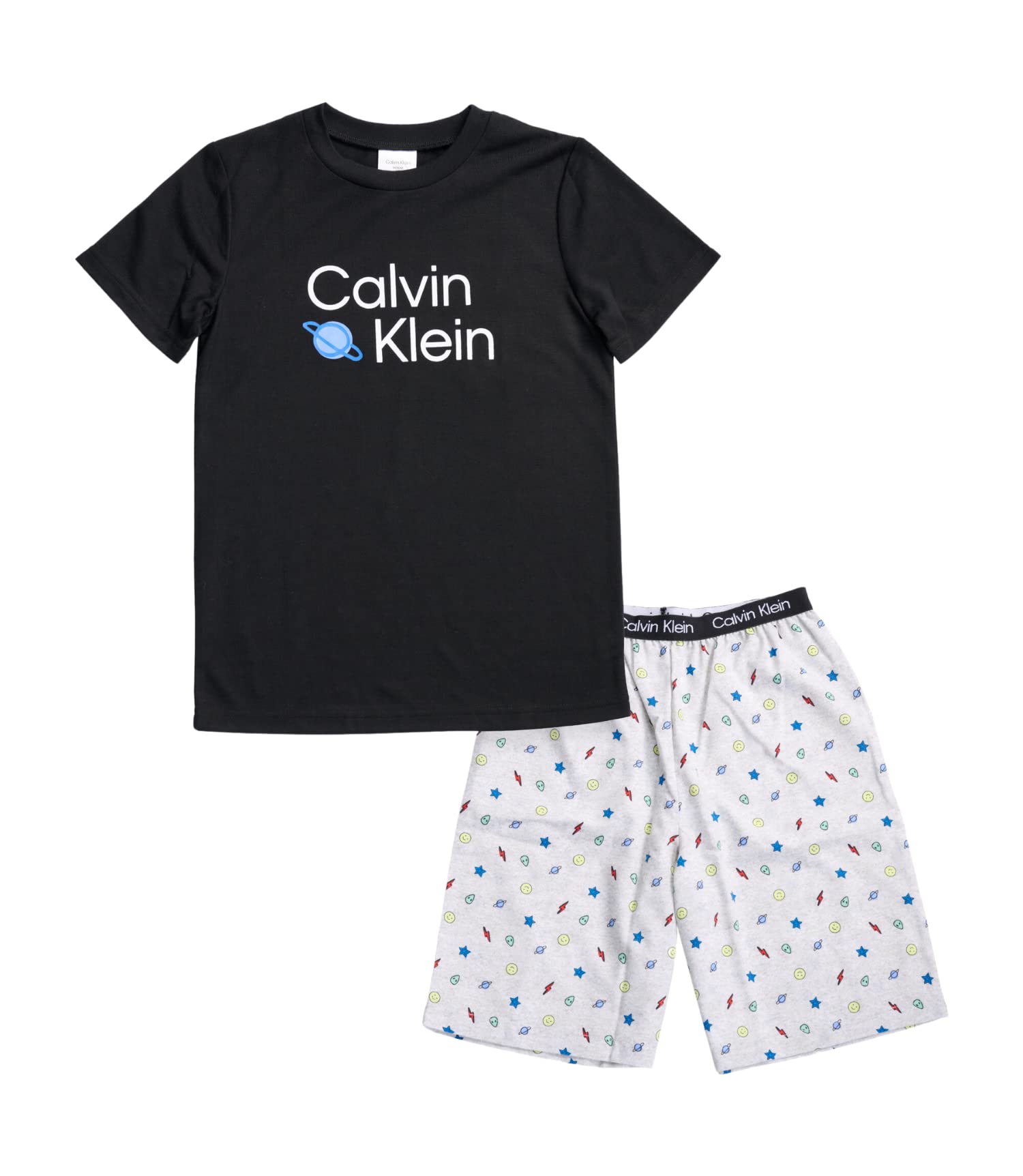 Calvin Klein Boys' Two Piece Sleepwear Top and Bottom Pajama Set